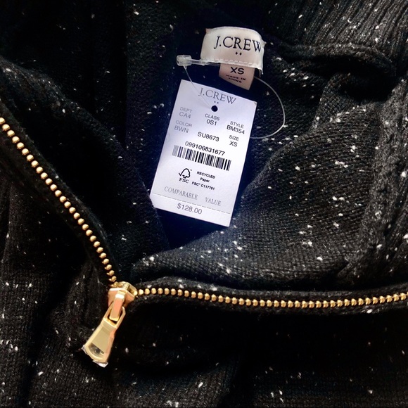 J.Crew Black Zip Sweater Dress - Picture 5 of 5